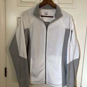 EUC Tek Gear White/Gray Jacket Size 1X
